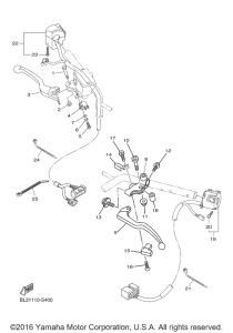 XVS950XR Рулевые переключатели