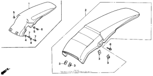 CR250R Задний бампер
