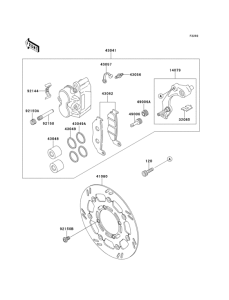  Передний тормоз