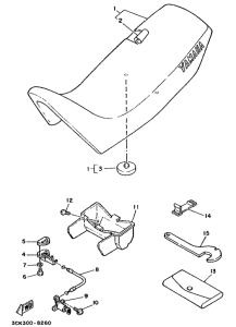 TDR250 Сиденье