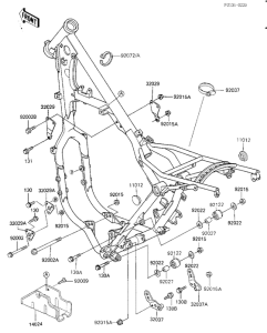 KX500 Рама ,крепежные детали