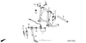 ST1100P Подножка