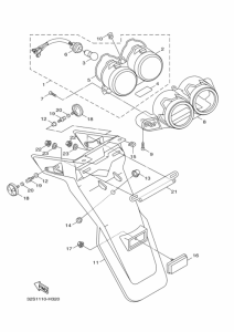 YW125Y Taillight unit ass`y