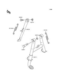 ZR750 Подножка