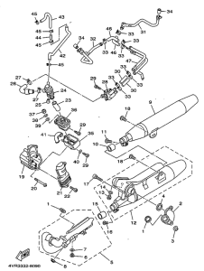 XVS650 Выхлопная система