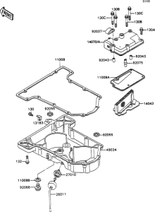 ZX750 Поддон картера