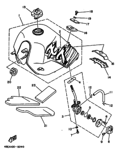 XT225 XT225G Tank fuel