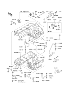 ZX1100 Картер двигателя