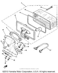 XS400E Задний фонарь