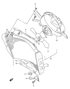 GSX-R1100 Радиатор