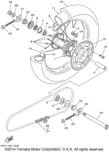 WR250F Переднее колесо