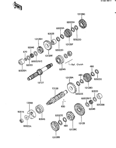 KZ1100 Трансмиссия