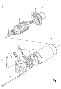 VX800 Стартерный мотор