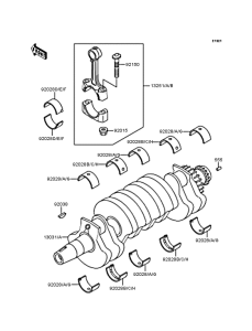 ZX250 Коленвал