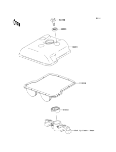  Крышка головки цилиндров