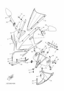 YZF-R125 Cowling comp
