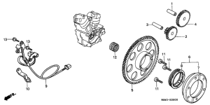 XL600V Pulse generator /  starting clutch