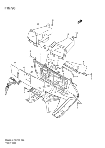 AN650 (ABS) Багажник передний