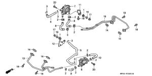 VFR750F Воздушный клапан всасывания