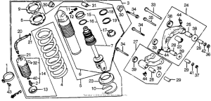 XR200R Задние амортизаторы