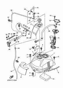 XP500 Топливный бак