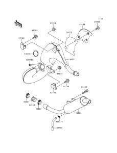 KDX125 Глушитель