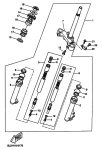 CW50 Вилка передней оси