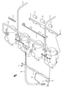 GSX750 Карбюратор fittings