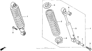 CB750 Задние амортизаторы