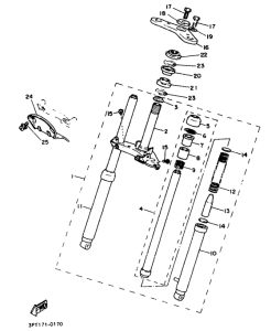 PW50 Передняя вилка