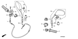SH150 Switch / cable / mirror