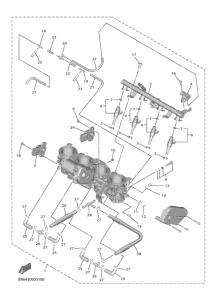 YZF600 Впускная система 2