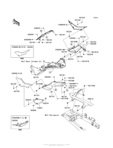 EX300 Боковые обтекатели