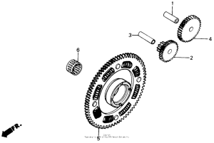 VT700C Starting driven gear