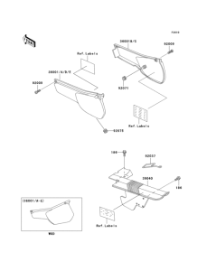KL250 Side covers / chain cover(1 / 3)