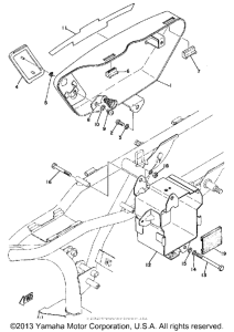 RD125B Side cover box