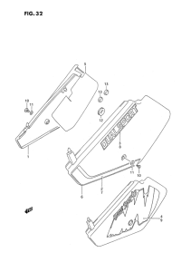 DR350 Обтекатель задний