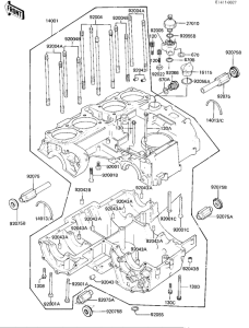 KZ1000 Картер двигателя