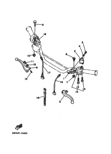 XTZ750 XTZ750B Переключатель руля рычаг