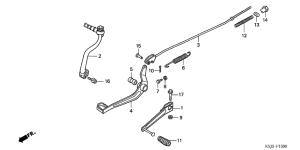 CRF80F Brake pedal assy