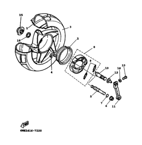 YW100T Переднее колесо
