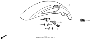 VF700F Переднее крыло