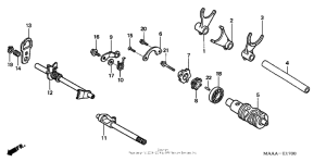 VT1100C Вилка переключения передач
