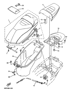 YP125D Сиденье