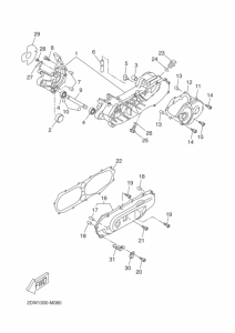 CW50E Картер двигателя