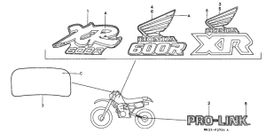 XR600R Label read the manual