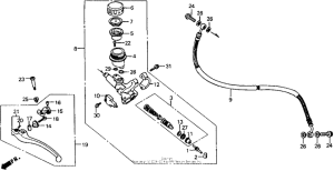 RVF750 Цилиндр сцепления