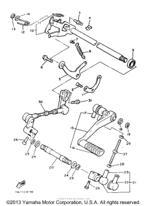 XVZ13TC Вал переключения