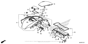 CTX700N DCT Center Shelter + Pocket
