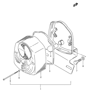 FZ50 Задний комбинированный сигнал
